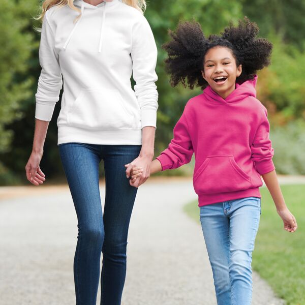 Ladies Core Fleece Pullover Hooded Sweatshirt Thumbnail